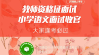 2018上半年教师资格证面试小学语文面试总结-KilaKila直播